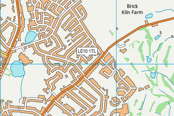 LE10 1TL map - OS VectorMap District (Ordnance Survey)