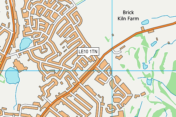 LE10 1TN map - OS VectorMap District (Ordnance Survey)