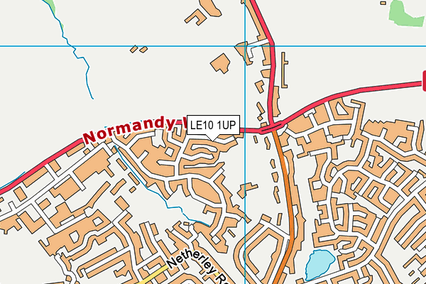 LE10 1UP map - OS VectorMap District (Ordnance Survey)