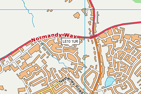 LE10 1UR map - OS VectorMap District (Ordnance Survey)