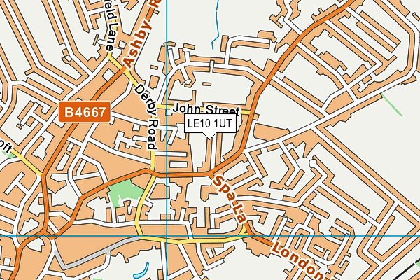 LE10 1UT map - OS VectorMap District (Ordnance Survey)