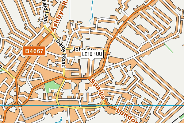 LE10 1UU map - OS VectorMap District (Ordnance Survey)