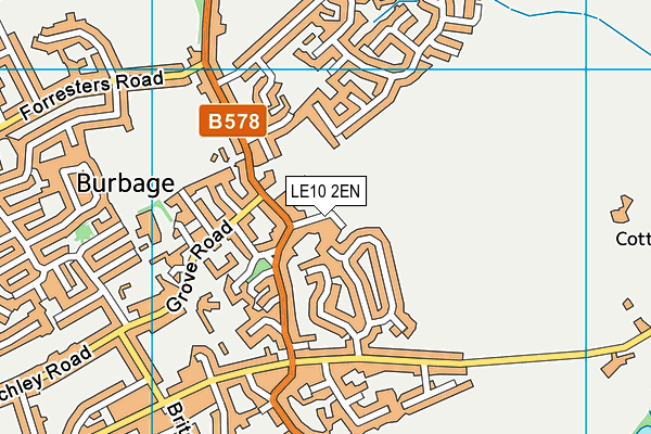 LE10 2EN map - OS VectorMap District (Ordnance Survey)