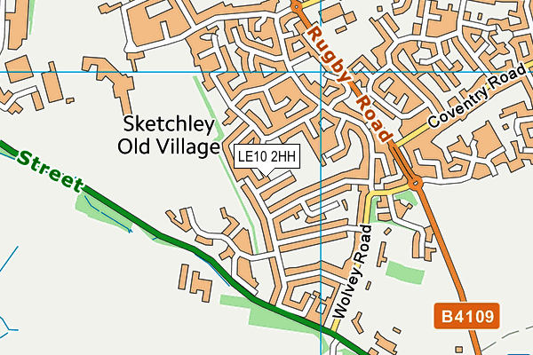 LE10 2HH map - OS VectorMap District (Ordnance Survey)