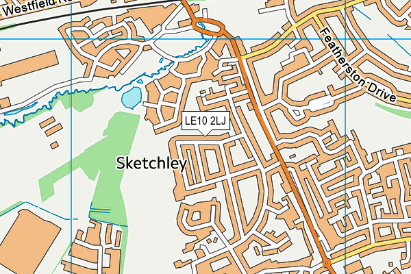 LE10 2LJ map - OS VectorMap District (Ordnance Survey)