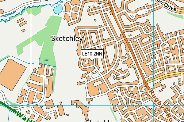 LE10 2NN map - OS VectorMap District (Ordnance Survey)
