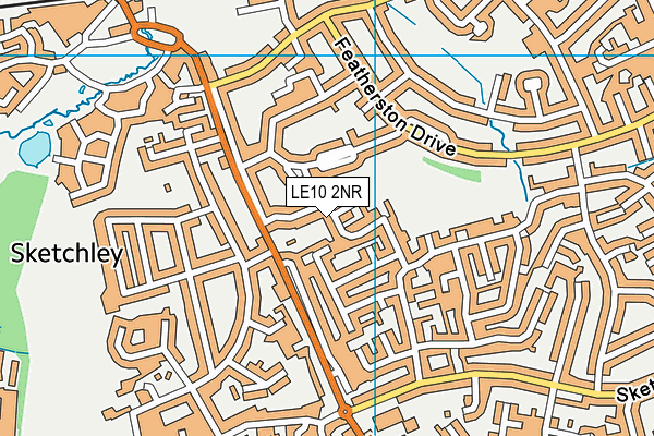 LE10 2NR map - OS VectorMap District (Ordnance Survey)