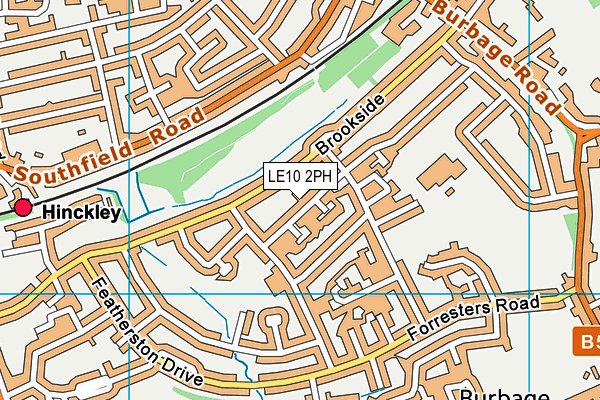 LE10 2PH map - OS VectorMap District (Ordnance Survey)