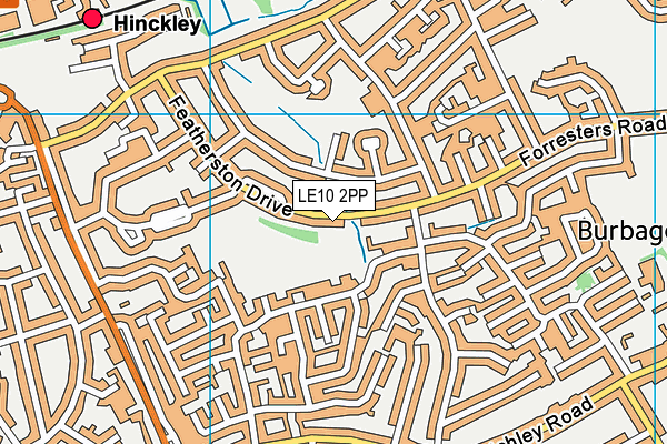 LE10 2PP map - OS VectorMap District (Ordnance Survey)