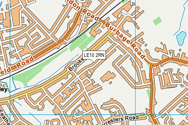 LE10 2RN map - OS VectorMap District (Ordnance Survey)