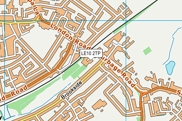 LE10 2TP map - OS VectorMap District (Ordnance Survey)