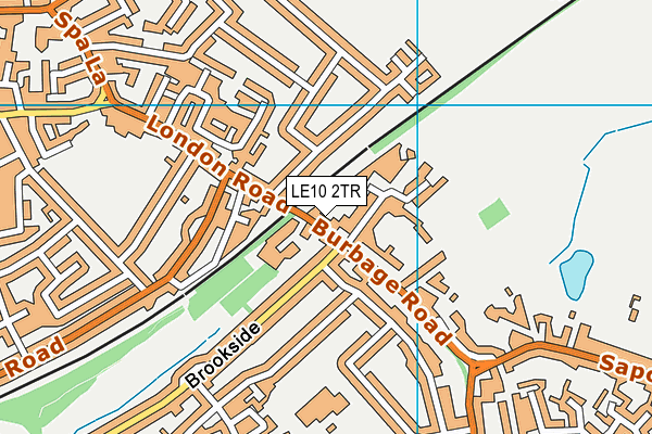 LE10 2TR map - OS VectorMap District (Ordnance Survey)