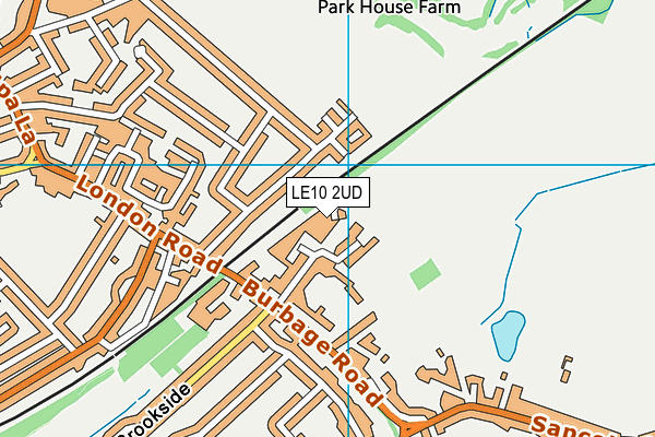 LE10 2UD map - OS VectorMap District (Ordnance Survey)