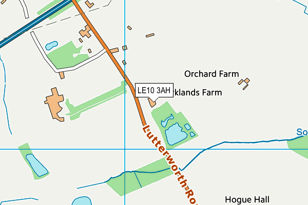 LE10 3AH map - OS VectorMap District (Ordnance Survey)