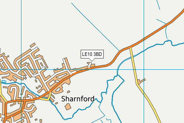 LE10 3BD map - OS VectorMap District (Ordnance Survey)