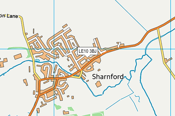 LE10 3BJ map - OS VectorMap District (Ordnance Survey)