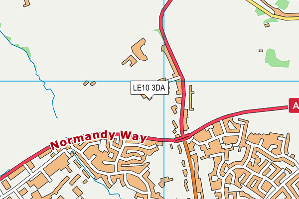 LE10 3DA map - OS VectorMap District (Ordnance Survey)