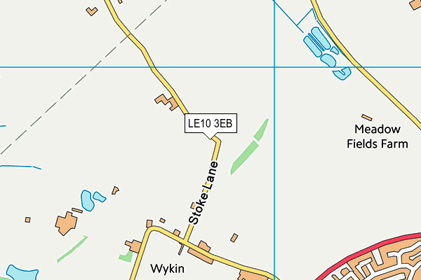 LE10 3EB map - OS VectorMap District (Ordnance Survey)
