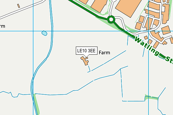 LE10 3EE map - OS VectorMap District (Ordnance Survey)