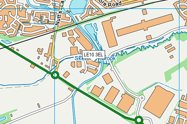 LE10 3EL map - OS VectorMap District (Ordnance Survey)
