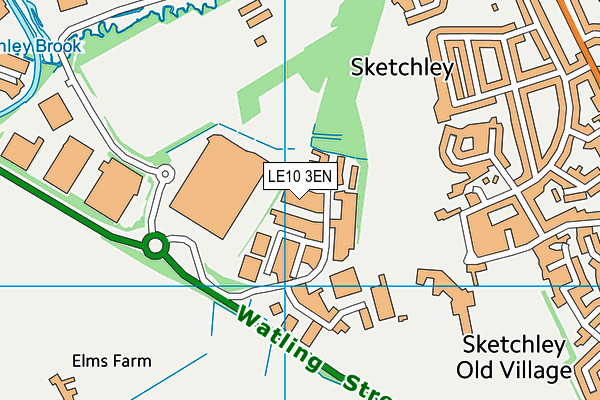 LE10 3EN map - OS VectorMap District (Ordnance Survey)