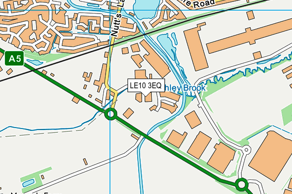 LE10 3EQ map - OS VectorMap District (Ordnance Survey)