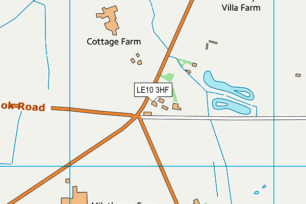 LE10 3HF map - OS VectorMap District (Ordnance Survey)