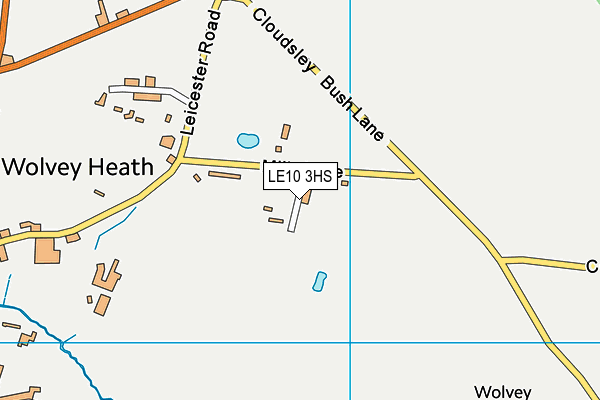 LE10 3HS map - OS VectorMap District (Ordnance Survey)