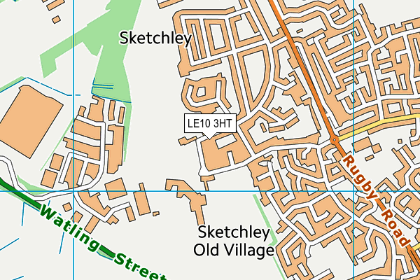 LE10 3HT map - OS VectorMap District (Ordnance Survey)