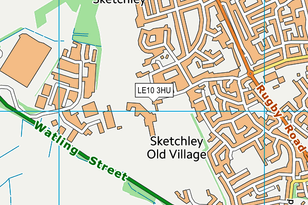 LE10 3HU map - OS VectorMap District (Ordnance Survey)