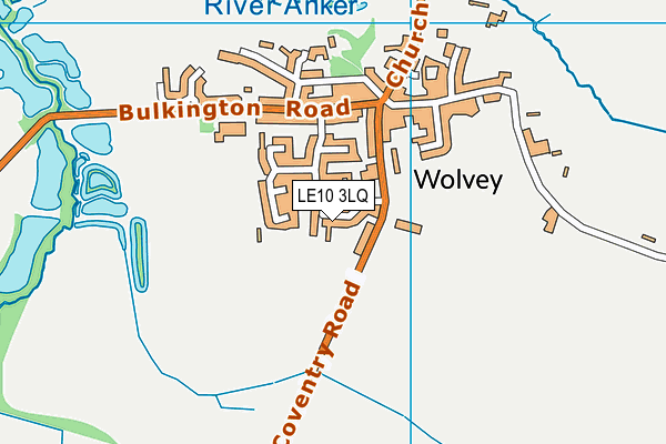 LE10 3LQ map - OS VectorMap District (Ordnance Survey)