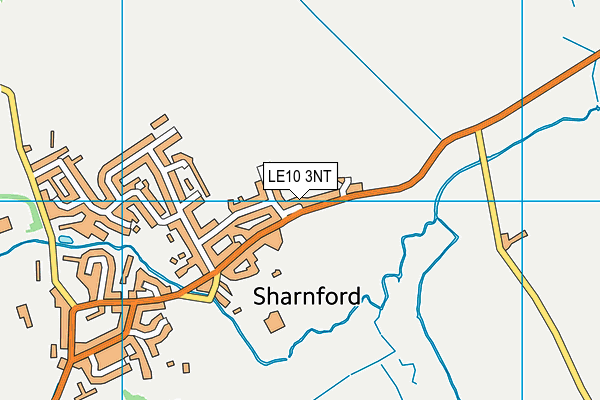 LE10 3NT map - OS VectorMap District (Ordnance Survey)