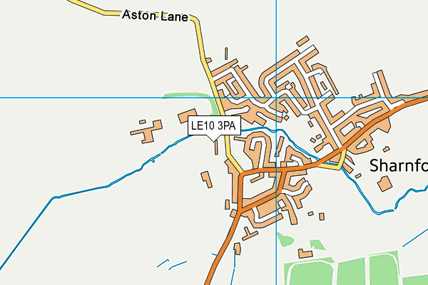 LE10 3PA map - OS VectorMap District (Ordnance Survey)