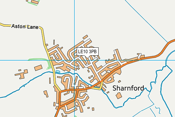 LE10 3PB map - OS VectorMap District (Ordnance Survey)