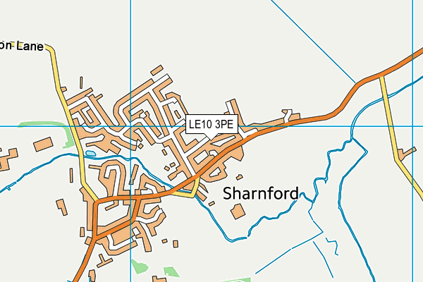 LE10 3PE map - OS VectorMap District (Ordnance Survey)