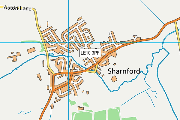 LE10 3PF map - OS VectorMap District (Ordnance Survey)
