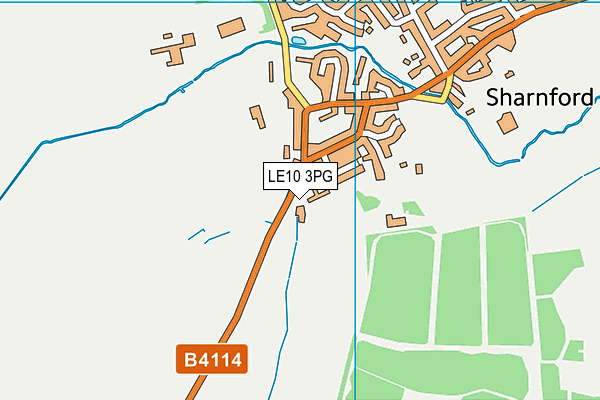 LE10 3PG map - OS VectorMap District (Ordnance Survey)