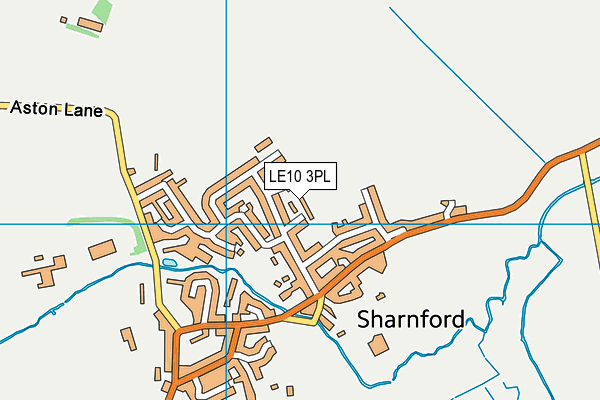 LE10 3PL map - OS VectorMap District (Ordnance Survey)