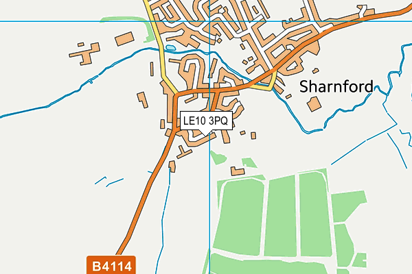LE10 3PQ map - OS VectorMap District (Ordnance Survey)