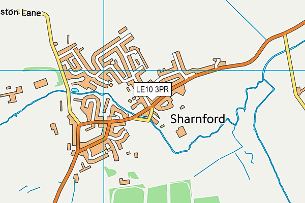 LE10 3PR map - OS VectorMap District (Ordnance Survey)