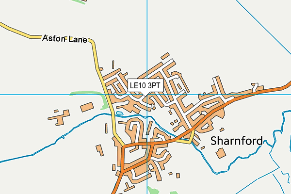 LE10 3PT map - OS VectorMap District (Ordnance Survey)