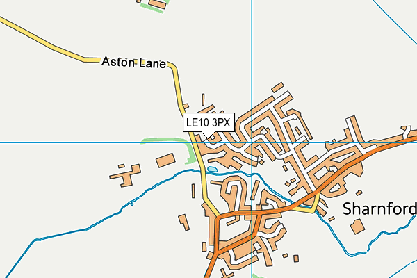 LE10 3PX map - OS VectorMap District (Ordnance Survey)