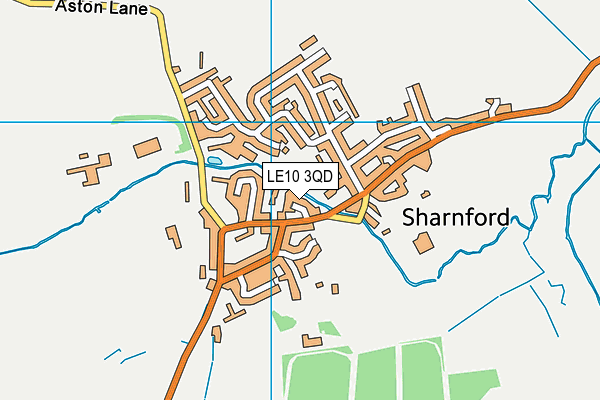 LE10 3QD map - OS VectorMap District (Ordnance Survey)
