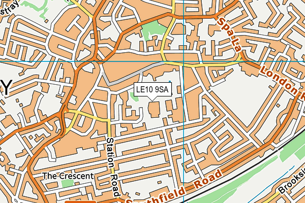 LE10 9SA map - OS VectorMap District (Ordnance Survey)