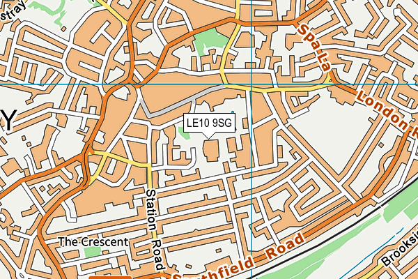 LE10 9SG map - OS VectorMap District (Ordnance Survey)