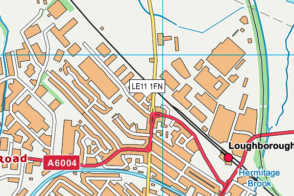 LE11 1FN map - OS VectorMap District (Ordnance Survey)