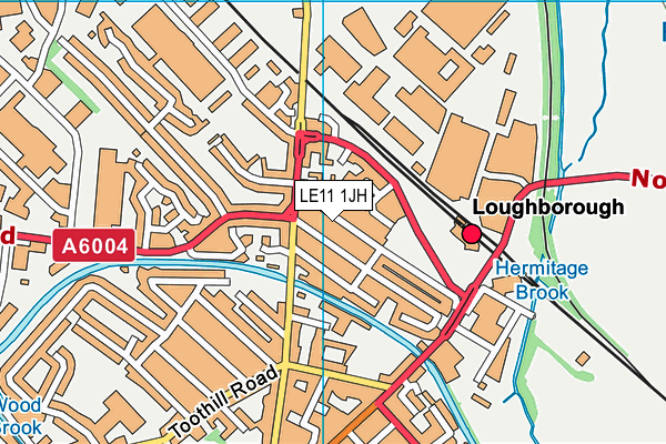 LE11 1JH map - OS VectorMap District (Ordnance Survey)