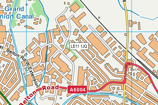 LE11 1JQ map - OS VectorMap District (Ordnance Survey)