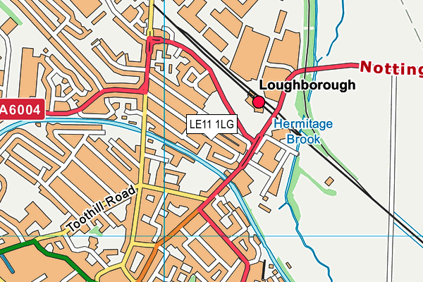 LE11 1LG map - OS VectorMap District (Ordnance Survey)