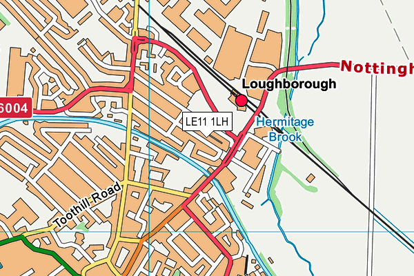 LE11 1LH map - OS VectorMap District (Ordnance Survey)